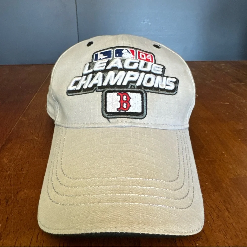 Red Sox 2004 League Champions Beige Cap